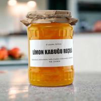 Anne Usulü Ev Yapımı Limon Kabuğu Reçeli, Katkısız, Geleneksel- 760 Gr